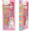 Sada ceruziek s gumičkami v tvare jednorožca Ylvi Rainbow - Táto sada od Ylvi obsahuje päť farebných ceruziek v zelenom, žltom, oranžovom, ružovom a fialovom odtieni s ladiacou gumičkou a dúhovým drev Sada ceruziek s gumičkami v tvare jednorožca Ylvi Rainbow - Táto sada od Ylvi obsahuje päť farebných ceruziek v zelenom, žltom, oranžovom, ružovom a fialovom odtieni s ladiacou gumičkou a dúhovým drev