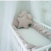 Zamatová súprava do postieľky mantinel + vankúše Belisima cappuccino Zamatová súprava do postieľky mantinel + vankúše Belisima cappuccino