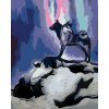 ZUTY Maľovanie podľa čísel DVOJHLAVÝ VLK Rámovanie bez rámu a bez vypnutia plátna Rozmer 80 x 100 cm