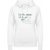 AWDis Hoodie Mikina - Dizajn s motívom psíka - Arktická biela - XS - Dámske AWDis Hoodie Mikina - Dizajn s motívom psíka - Arktická biela - XS - Dámske