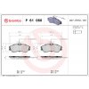 Sada brzdových platničiek, vždy 4 kusy v sade BREMBO P 61 060 (P61060) Sada brzdových platničiek, vždy 4 kusy v sade BREMBO P 61 060 (P61060)