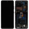LCD Displej + Dotykové sklo Samsung Galaxy S21 Ultra + Rám (Phantom Black) - kvalita OLED LCD Displej + Dotykové sklo Samsung Galaxy S21 Ultra + Rám (Phantom Black) - kvalita OLED