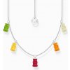 Thomas Sabo KE2205-017-7-L45V Silver chain with 5 colourful Goldbears Thomas Sabo KE2205-017-7-L45V Silver chain with 5 colourful Goldbears
