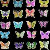 Diamantové maľovanie magnetky Motýle 20ks Diamantové maľovanie magnetky Motýle 20ks