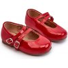 DETSKÉ LAKOVANÉ BALERÍNKY S REMIENKAMI Z EKO KOŽE ČERVENÉ 36 DETSKÉ LAKOVANÉ BALERÍNKY S REMIENKAMI Z EKO KOŽE ČERVENÉ 36