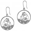 Lumoava Náušnice Moomin My love / striebro Lumoava Náušnice Moomin My love / striebro