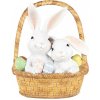 Clayre & Eef Dekorácia králiky v košíčku s vajíčkami - 17*13*20 cm - Clayre & Eef Clayre & Eef Dekorácia králiky v košíčku s vajíčkami - 17*13*20 cm - Clayre & Eef