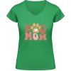 Soft-Style V Tričko Gildan - Dizajn Psia mama s labkou - Irish Green - XL - Dámske Soft-Style V Tričko Gildan - Dizajn Psia mama s labkou - Irish Green - XL - Dámske