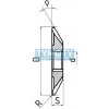 Fréza uhlová jednostranná, F852570, 25x80 mm Fréza uhlová jednostranná, F852570, 25x80 mm