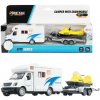 METAL Karavan s prívesom a snežným skútrom-Toi Toys METAL Karavan s prívesom a snežným skútrom-Toi Toys