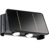 LED solárne nástenné svietidlo IP44 1800 mAh 50 lm 3000-6300 K čierne LED solárne nástenné svietidlo IP44 1800 mAh 50 lm 3000-6300 K čierne