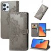 Peňaženkové kožené puzdro Mandala na Xiaomi Redmi 12 - Šedá Peňaženkové kožené puzdro Mandala na Xiaomi Redmi 12 - Šedá