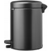 Odpadkový kôš s pedálom NewIcon 5 l tmavosivý Odpadkový kôš s pedálom NewIcon 5 l tmavosivý