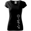 Hory bicykel úsmev - Dámske tričko Pure - 2XL ( Čierna ) Hory bicykel úsmev - Dámske tričko Pure - 2XL ( Čierna )