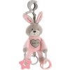 BABY MIX Plyšová hračka s vibráciou králik rúžový 22 ružová BABY MIX Plyšová hračka s vibráciou králik rúžový 22 ružová