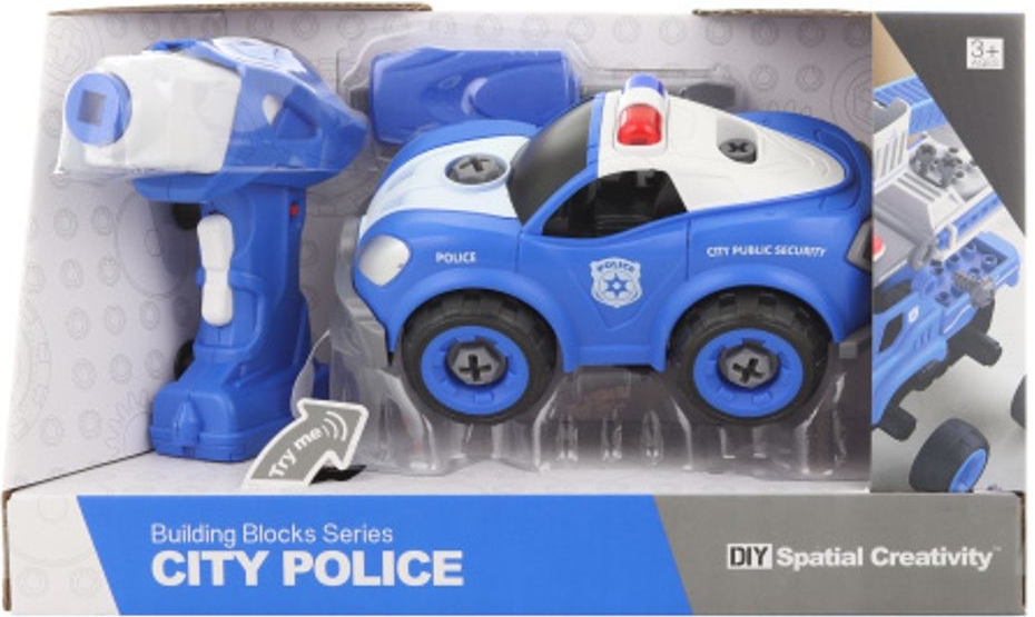 LAMPS Policajné auto pre diaľkové ovládanie skrutky