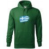 Grécko vlajka - Mikina pánska Cape s kapucňou - M ( Fľaškovozelená ) Grécko vlajka - Mikina pánska Cape s kapucňou - M ( Fľaškovozelená )