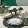Asir | 24-dielna jedálenská súprava, biela/modrá, porcelán | 387GRP1362 Asir | 24-dielna jedálenská súprava, biela/modrá, porcelán | 387GRP1362