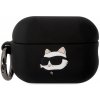 Karl Lagerfeld pouzdro Karl Lagerfeld KLAP2RUNCHK kryt Apple AirPods Pro 2 černo/černý Silikonová hlava Choupette 3D Karl Lagerfeld pouzdro Karl Lagerfeld KLAP2RUNCHK kryt Apple AirPods Pro 2 černo/černý Silikonová hlava Choupette 3D