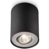 Philips 56330/30/PN Stropné bodové svietidlo Pillar GU10 50W,bez zdroja, čierne Philips 56330/30/PN Stropné bodové svietidlo Pillar GU10 50W,bez zdroja, čierne