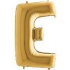 Nafukovací balónik písmeno E zlaté 102 cm - Grabo Nafukovací balónik písmeno E zlaté 102 cm - Grabo