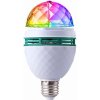 LED Disko žiarovka E27 3W RGB