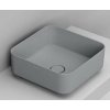 Ceramica Dolomite Noemi umývadlo 40x40 cm štvorec pultové umývadlo sivá/kamenná matná D311745 Ceramica Dolomite Noemi umývadlo 40x40 cm štvorec pultové umývadlo sivá/kamenná matná D311745