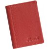 Mercucio elegantná kožená dokladovka Červená Mercucio elegantná kožená dokladovka Červená