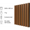 RE-DESIGN, Obkladový panel, sivý filc, Orech čokoládový, 2600x400 mm, 1ks RE-DESIGN, Obkladový panel, sivý filc, Orech čokoládový, 2600x400 mm, 1ks
