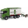 Bruder Prepravník zvierat Scania s figúrkou kravy 3548 Bruder Prepravník zvierat Scania s figúrkou kravy 3548