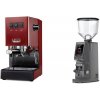 Gaggia New Classic E24, red + Eureka Atom W 65, grey Gaggia New Classic E24, red + Eureka Atom W 65, grey