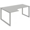 Hobis Pracovný stôl UNI O, ergo, pravý, 180x75,5x120 cm, sivá/sivá Hobis Pracovný stôl UNI O, ergo, pravý, 180x75,5x120 cm, sivá/sivá
