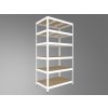 Kovový regál Biedrax 50 x 90 x 240 cm, biely, 6 políc MDF, nosnosť 300 kg na policu Kovový regál Biedrax 50 x 90 x 240 cm, biely, 6 políc MDF, nosnosť 300 kg na policu