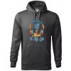 Music is my life slúchadlá - Mikina pánska Cape s kapucňou - 2XL ( Tmavá bridlica (sivá so zeleným nádychom) ) Music is my life slúchadlá - Mikina pánska Cape s kapucňou - 2XL ( Tmavá bridlica (sivá so zeleným nádychom) )