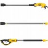 Akumulátorové elektrické záhradné nožnice na konáre s teleskopickou tyčou DeWalt, 300 cm, 18 V, strih 38 mm Akumulátorové elektrické záhradné nožnice na konáre s teleskopickou tyčou DeWalt, 300 cm, 18 V, strih 38 mm
