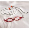 Okuliare na čítanie - výstredné a elegantné červená + 3,5 dpt