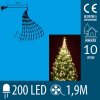 Vianočný led zväzok svietiacich reťazcov - 10 reťazcov po 20ks led - 1,9m - teplá biela Vianočný led zväzok svietiacich reťazcov - 10 reťazcov po 20ks led - 1,9m - teplá biela