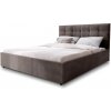 Wilsondo Manželská čalúnená posteľ s úložným priestorom Avela 180x200 - sivohnedá Wilsondo Manželská čalúnená posteľ s úložným priestorom Avela 180x200 - sivohnedá
