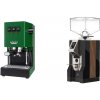Gaggia Classic E24, green + Eureka Mignon Specialita, WD black, walnut Gaggia Classic E24, green + Eureka Mignon Specialita, WD black, walnut