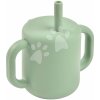 Hrnček pre bábätká Silicone Straw Cup Beaba Sage Green so slamkou na učenie sa piť zelený od 8 mes Hrnček pre bábätká Silicone Straw Cup Beaba Sage Green so slamkou na učenie sa piť zelený od 8 mes