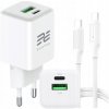 Rýchla USB GaN nabíjačka duálna USB-C USB-A QC 4.0+ PD Encore Energy 30W Rýchla USB GaN nabíjačka duálna USB-C USB-A QC 4.0+ PD Encore Energy 30W
