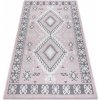 Najkoberce šnúrkový SIZAL SION Aztécky 3007 ploské tkanie ružový / biely 80x150 cm Najkoberce šnúrkový SIZAL SION Aztécky 3007 ploské tkanie ružový / biely 80x150 cm