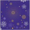 Godan Servítky papierové Navy Blue snehové vločky 33x33cm 20ks Godan Servítky papierové Navy Blue snehové vločky 33x33cm 20ks