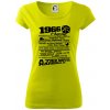 1966 v kocke Dámske tričko Pure Limetková