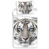 Jerry Fabrics Obliečky Biely Tiger Bavlna 140x200 70x90