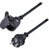 Solight PS34 30m 1Z čierna IP44 predlžovačka Solight PS34 30m 1Z čierna IP44 predlžovačka