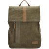 Beagles Tmavozelený elegantný kožený batoh „Twister“ 12L Beagles Tmavozelený elegantný kožený batoh „Twister“ 12L