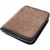 Obal na knihu se zipem XL Hnědá semiš