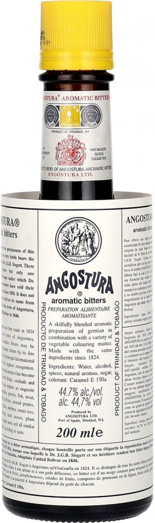 Angostura Aromatic Bitter Riemerschmidt 44,7% 0,2 l (čistá fľaša)