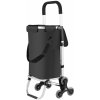 Jurhan Nákupná taška Comfort, na kolieskach do schodov, 100x44x36cm čierna